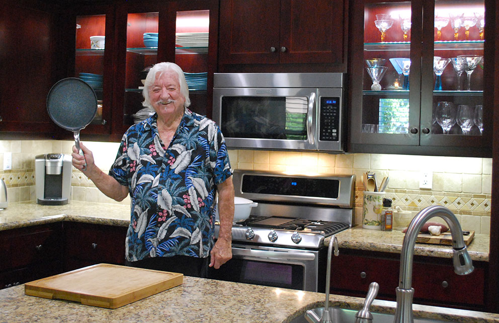 Captain Ron in his Galley