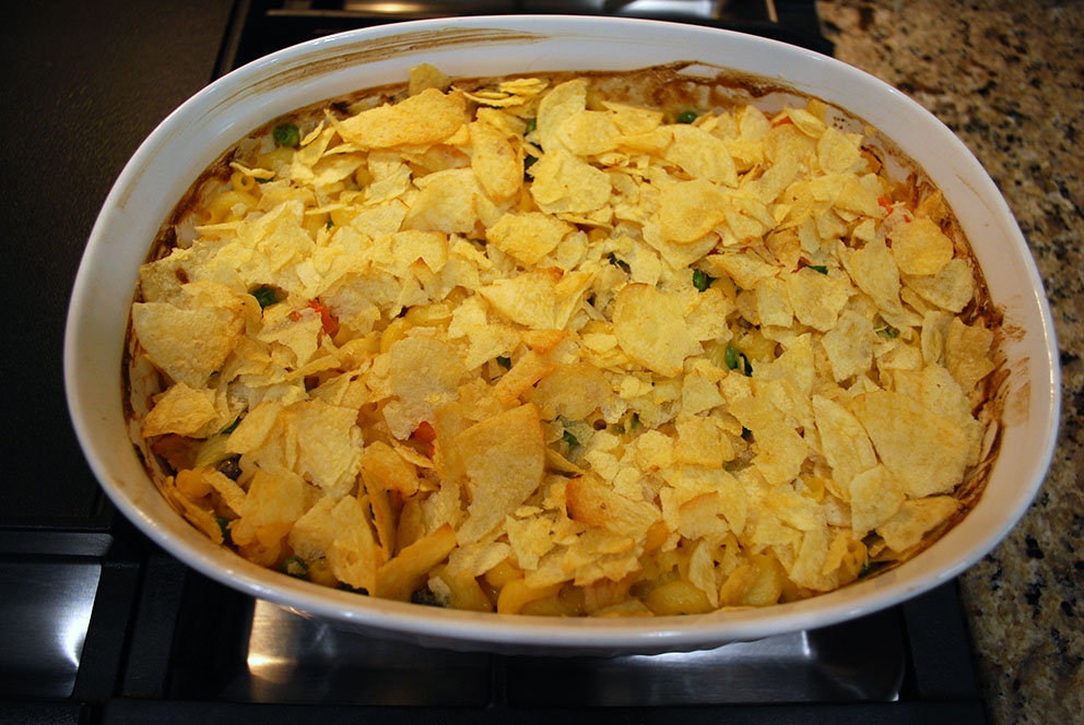 Tuna Casserole Served